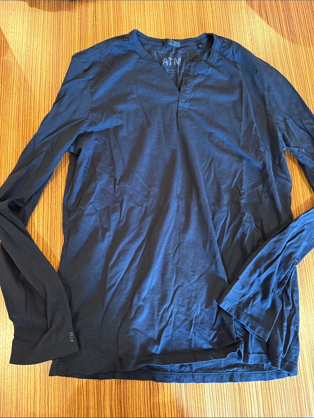 ATM Anthony Thomas Melillo Deep Navy Long-Sleeve Henley